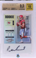 2017 Panini Contenders Optic Rookie Ticket Autograph Patrick Mahomes II #103 BGS 9.5 Auto 10 0010524654