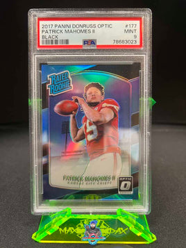 2017 Panini Donruss Optic Patrick Mahomes Black #177 19 of 25 PSA 9 78683023