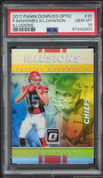 2017 Patrick Mahomes Len Dawson PSA 10 Donruss Optic Illusions #20