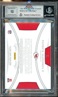 2017 Panini National Treasures Patrick Mahomes Rookie Patch Auto #161 30 of 99 BGS 9 Auto 10 0012556250