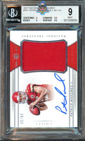 2017 Panini National Treasures Patrick Mahomes Rookie Patch Auto #161 30 of 99 BGS 9 Auto 10 0012556250