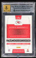 2017 Patrick Mahomes BGS 9 10 National Treasures Rookie Auto Gold #RS2PM /25