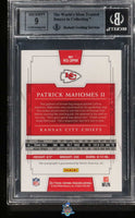 2017 Patrick Mahomes BGS 9 9 National Treasures Rookie Auto #RS2PM /99