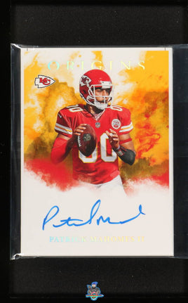 2018 Patrick Mahomes Raw Origins Limited Ed Industry Summit Yellow # /2