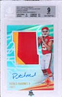 2017 Patrick Mahomes BGS 9 10 Phoenix Rookie Jumbo Patch Auto Green Prime /5