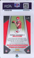 2017 Prizm Rookie Autographs Silver Prizm Patrick Mahomes II #RAPM PSA 9 Auto 10