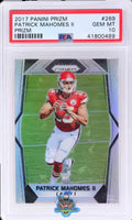 2017 Panini Prizm Silver Prizm Patrick Mahomes II #269 PSA 10 41800489