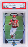 2017 Panini Prizm Silver Prizm Patrick Mahomes II #269 PSA 10 42630536