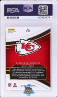 2017 Panini Select Field Level Silver Prizm Patrick Mahomes II #247 PSA 10 50332374