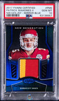 2017 Patrick Mahomes PSA 10 Certified New Generation Jersey - Mirror Blue 42/50