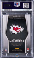 2017 Patrick Mahomes PSA 10 Certified New Generation Jersey Mirror Blue #NGPMII /50