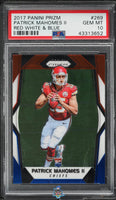 2017 Patrick Mahomes PSA 10 Prizm Red White Blue #269