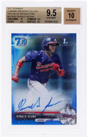 2017 Ronald Acuna Jr. BGS 9.5 10 Bowman Chrome Pros Auto Blue Refractor 70th