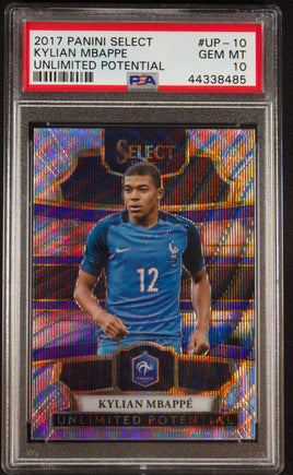 2017 Kylian Mbappe PSA 10 Select Unlimited Potential #UP10