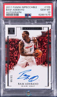 2017 Bam Adebayo PSA 10 Impeccable Rookie Auto #109 59/99