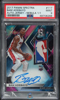 2017 Bam Adebayo PSA 9 Spectra Auto Jersey Nebua Logoman #117 1/1