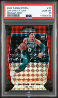 2017 Jayson Tatum PSA 10 Prizm Mosaic Red #20