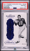 2017 Joe Namath PSA 10 Flawless Collegiate Sapphire #GJN 6/10