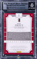 2017 Mike Trout BGS 8.5 National Treasures Game Worn Logo Patch #90A 1/1