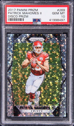 2017 Patrick Mahomes PSA 10 Prizm Disco Prizm #269