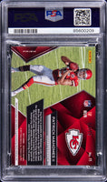 2017 Patrick Mahomes PSA 10 Spectra Immense Material Neon Green #11 4/15