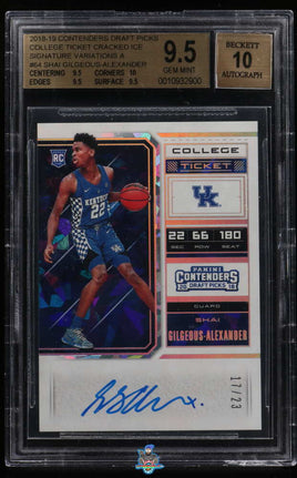 2018 Contenders Shai Gilgeous-Alexander Cracked Ice /23 BGS 9.5 10