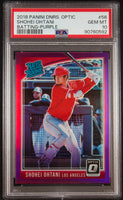 2018 Shohei Ohtani PSA 10 Donruss Optic Batting Purple #56