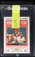 2018 Donruss Optic Joe Burrow Rookie of the Year Orange /50 Raw