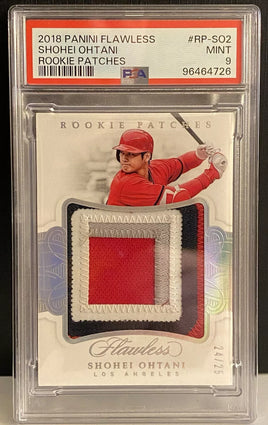 2018 Shohei Ohtani PSA 9 Flawless Rookie Patches #RPSO2 24/25