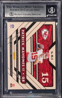 2018 Patrick Mahomes BGS 9 Gold Standard Mother Lode Mats Prime #ML8 /49