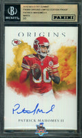 2018 Industry Summit Panini Origins Limited Edition Proof Patrick Mahomes White 2 of 2 BGS Auth