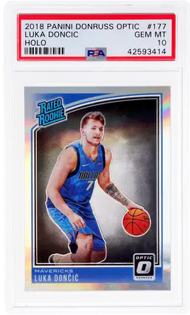 2018 Luka Doncic PSA 10 Donruss Optic Holo #177