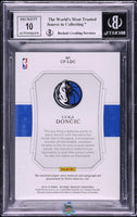 2018 Luka Doncic BGS 9 10 National Treasures Clutch Factor Jersey Auto /99