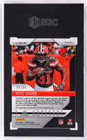 2018 Nick Chubb SGC 9.5 10 Prizm Rookie Auto Blue Scope Prizm #13 /99