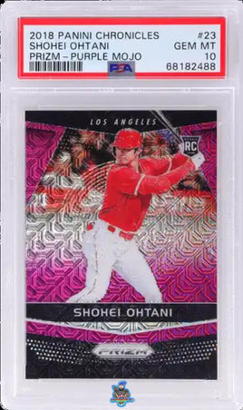 2018 Shohei Ohtani PSA 10 Chronicles Prizm Purple Mojo #23 52/99