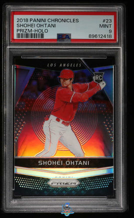 2018 Panini Chronicles Shohei Ohtani Prizm Holo #23 PSA 9 89612418