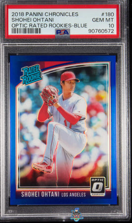 2018 Shohei Ohtani PSA 10 Chronicles Optic Rated Rookies Blue #180 /149