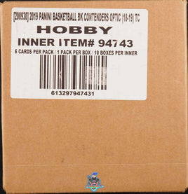 2018-19 Panini Contenders Optic Basketball Factory Sealed Hobby Case - 10 Boxes