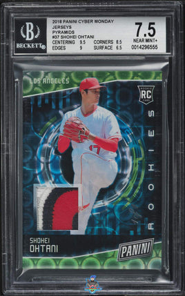 2018 Shohei Ohtani BGS 7.5 Cyber Monday Pyramids Jersey #37 1/1