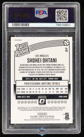 2018 Shohei Ohtani PSA 10 Donruss Optic Batting Red Yellow #56