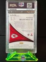 2018 Patrick Mahomes PSA 9 Immaculate Players Collection Auto Gold #PCPM /5