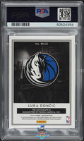 2018 Luka Doncic PSA 9 Noir Reigning Nights Holo Gold Auto #RNLD /10