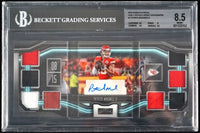 2018 Patrick Mahomes BGS 8.5 10 Playbook Vault Book Jersey Auto #VTAPM /25