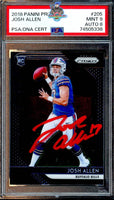 2018 Panini Prizm Josh Allen Red Auto #205 PSa 9 Auto 8 74505338