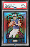 2018 Josh Allen PSA 10 Panini Prizm Stained Glass #SG8