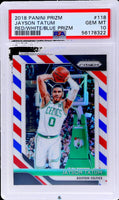 2018 Panini Prizm Red White and Blue Prizm Jayson Tatum #118 PSA 10 56178322