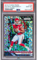 2018 Prizm Patrick Mahomes Disco Prizm #102 PSA 10