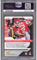 2018 Prizm Patrick Mahomes Disco Prizm #102 PSA 10