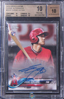 2018 Shohei Ohtani BGS 10 10 Topps Chrome Rookie Auto #RASO