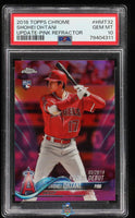 2018 Shohei Ohtani PSA 10 Topps Chrome Update Pink Refractor #HMT32